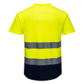 Jaune - Bleu marine - Back - Portwest - T-shirt - Homme