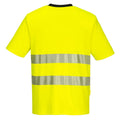 Jaune - Noir - Back - Portwest - T-shirt DX4 - Homme