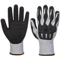 Gris - Noir - Front - Portwest - Gants résistants aux coupures A723 - Adulte