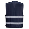 Bleu marine - Back - Portwest - Gilet haute visibilité IONA - Adulte