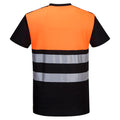 Noir - Orange - Back - Portwest - T-shirt PW3 - Homme