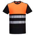 Noir - Orange - Front - Portwest - T-shirt PW3 - Homme