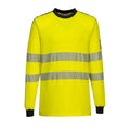 Jaune - Bleu marine - Front - Portwest - T-shirt PW3 - Homme