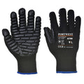 Noir - Front - Portwest - Gants anti-vibrations A790 - Adulte