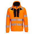 Orange - Noir - Front - Portwest - Veste à capuche DX4 - Homme