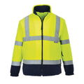 Jaune - Bleu marine - Front - Portwest - Manteau - Homme