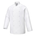 Blanc - Front - Portwest - Veste de cuisinier SUSSEX - Adulte