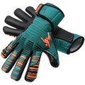 Bleu sarcelle - Orange fluo - Noir - Back - Precision - Gants de gardien de but ELITE 2.0 CONTACT - Adulte