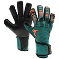 Bleu sarcelle - Orange fluo - Noir - Front - Precision - Gants de gardien de but ELITE 2.0 CONTACT - Adulte