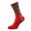 Rouge - Vert - Front - Precision - Chaussettes de football PRO - Enfant