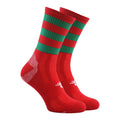 Rouge - Vert - Back - Precision - Chaussettes de football PRO - Enfant