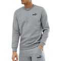 Gris Chiné - Side - Puma - Sweat ESS - Homme