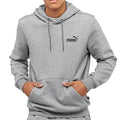 Gris Chiné - Side - Puma - Sweat à capuche ESS - Homme