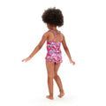 Rose - Violet - Back - Speedo - Maillot de bain 1 pièce LEARN TO SWIM - Bébé fille