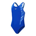 Bleu - Front - Speedo - Maillot de bain 1 pièce HYPERBOOM SPLICE - Fille