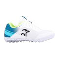 Blanc - Bleu sarcelle - Front - Kookaburra - Chaussures de cricket KC 5.0 - Enfant