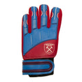 Rouge bordeaux - Bleu ciel - Side - West Ham United FC - Gants de gardien de but - Enfant