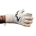 Blanc - Orange fluo - Noir - Side - Precision - Gants de gardien de but FUSION NEGATIVE - Adulte