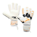 Blanc - Orange fluo - Noir - Front - Precision - Gants de gardien de but FUSION NEGATIVE - Adulte