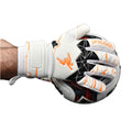 Blanc - Orange fluo - Noir - Side - Precision - Gants de gardien de but FUSION NEGATIVE - Enfant