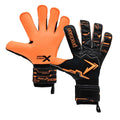 Noir - Orange fluo - Front - Precision - Gants de gardien de but FUSION PRO SURROUND - Adulte