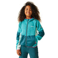 Bleu tahoe - Bleu marocain - Turquoise délavé - Lifestyle - Regatta - Veste polaire DISSOLVER - Enfant