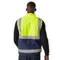 Jaune - Bleu marine - Back - Regatta - Gilet haute visibilité PRO - Homme