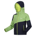 Vert piquant - Bleu marine - Side - Regatta - Veste softshell ACIDITY - Enfant