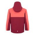 Rouge foncé - Rouge ciel - Back - Regatta - Veste imperméable TREKKTAIN - Fille