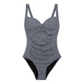 Bleu marine - Blanc - Front - Regatta - Maillot de bain 1 pièce - Femme