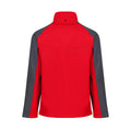 Rouge classique - Gris phoque - Back - Regatta - Veste softshell UPROAR - Homme