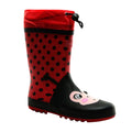 Rouge - noir - Side - Dare 2B - Bottes de pluie MUDPLAY - Unisexe