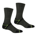 Noir - Vert clair vif - Front - Regatta - Chaussettes BLISTER PROTECTION - Homme