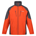 Rouge orangé - Cendre - Front - Regatta - Veste imperméable CALDERDALE - Homme