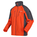 Rouge orangé - Cendre - Side - Regatta - Veste imperméable CALDERDALE - Homme