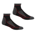 Noir - Rouge vif - Front - Regatta - Socquettes SAMARIS TRAIL - Femme