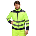 Jaune - Bleu marine - Front - Regatta - Haut thermique - Homme