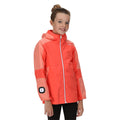 Corail néon - Corail - Back - Regatta - Veste imperméable RAYZ - Enfant