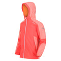 Corail néon - Corail - Pack Shot - Regatta - Veste imperméable RAYZ - Enfant