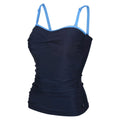 Bleu marine - Bleu clair - Side - Regatta - Haut de tankini ACEANA - Femme