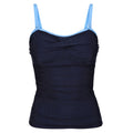 Bleu marine - Bleu clair - Front - Regatta - Haut de tankini ACEANA - Femme