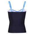 Bleu marine - Bleu clair - Back - Regatta - Haut de tankini ACEANA - Femme