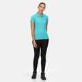 Turquoise vif - Back - Regatta - Polo SINTON - Femme