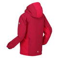 Rose foncé - Rose fluo - Side - Regatta - Veste imperméable HIGHTON - Enfant