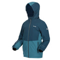 Bleu sarcelle sombre - Libellule - Side - Regatta - Veste imperméable HIGHTON - Enfant