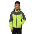 Vert kaki clair - Gris foncé - Pack Shot - Regatta - Veste softshell EASTCOTT - Enfant