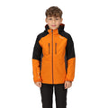 Orange vif - Noir - Side - Regatta - Veste imperméable HYDRATE - Enfant