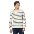 Blanc - Denim foncé - Close up - Regatta - Pull CAUTLEY - Homme