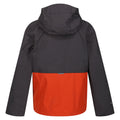 Gris phoque - Rouge orangé - Back - Regatta - Veste imperméable HYWELL - Enfant