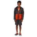 Gris phoque - Rouge orangé - Pack Shot - Regatta - Veste imperméable HYWELL - Enfant